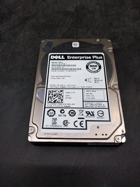 0FR83F DELL ENTERPRISE PLUS 900GB 10K 6G SFF SAS HARD DRIVE