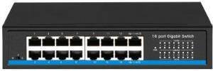 Entegron 16 Port 10/100/1000 Mbps Gigabit Switch Rack Metal Kasa - 1