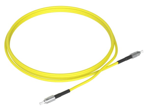 1m (3ft) FC UPC to FC UPC Simplex OS2 Single Mode PVC (OFNR) 2.0mm Fiber Optic Patch Cable - 1