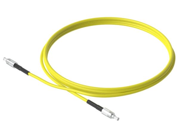 1m (3ft) FC UPC to FC UPC Simplex OS2 Single Mode PVC (OFNR) 2.0mm Fiber Optic Patch Cable - 3