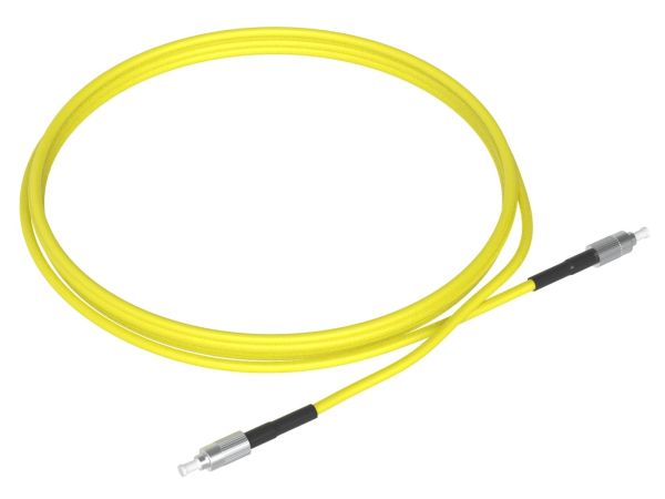 1m (3ft) FC UPC to FC UPC Simplex OS2 Single Mode PVC (OFNR) 2.0mm Fiber Optic Patch Cable