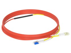 1m (3ft) LC to LC OM1 Mode Conditioning PVC (OFNR) Fiber Optic Patch Cable - LONGLINE