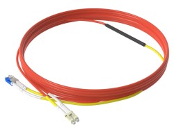 1m (3ft) LC to LC OM1 Mode Conditioning PVC (OFNR) Fiber Optic Patch Cable - Thumbnail