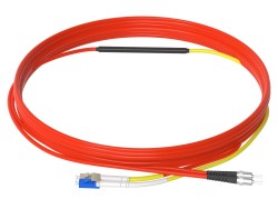 LONGLINE - 1m (3ft) LC to ST OM1 Mode Conditioning PVC (OFNR) Fiber Optic Patch Cable (1)