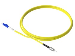 1m (3ft) LC UPC to FC UPC Simplex OS2 Single Mode PVC (OFNR) 2.0mm Fiber Optic Patch Cable - Thumbnail
