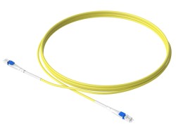1m (3ft) LC UPC to LC UPC Flat Clip Uniboot Duplex OS2 Single Mode PVC (OFNR) 2.0mm BIF Fiber Optic Patch Cable - LONGLINE