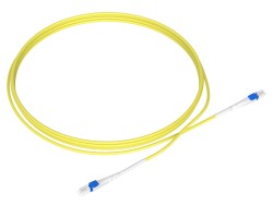 1m (3ft) LC UPC to LC UPC Flat Clip Uniboot Duplex OS2 Single Mode PVC (OFNR) 2.0mm BIF Fiber Optic Patch Cable - 3