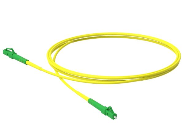 1m (3ft) LC UPC to LC UPC Simplex OM1 Multimode PVC (OFNR) 2.0mm Fiber Optic Patch Cable - 3