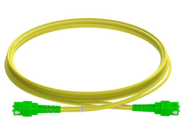 1m (3ft) SC UPC to SC UPC Duplex OM1 Multimode PVC (OFNR) 2.0mm Fiber Optic Patch Cable - 1