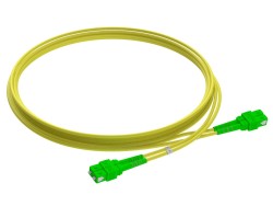 LONGLINE - 1m (3ft) SC UPC to SC UPC Duplex OM1 Multimode PVC (OFNR) 2.0mm Fiber Optic Patch Cable (1)