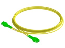 1m (3ft) SC UPC to SC UPC Duplex OM1 Multimode PVC (OFNR) 2.0mm Fiber Optic Patch Cable - Thumbnail