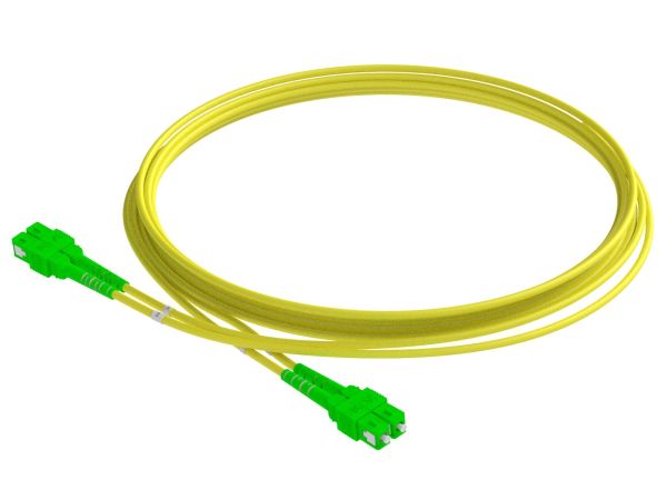1m (3ft) SC UPC to SC UPC Duplex OM1 Multimode PVC (OFNR) 2.0mm Fiber Optic Patch Cable
