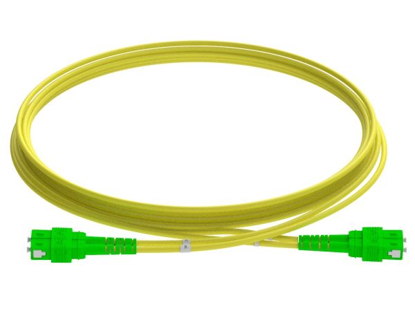 1m (3ft) SC UPC to SC UPC Duplex OM2 Multimode PVC (OFNR) 2.0mm Fiber Optic Patch Cable - 1