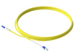 LONGLINE - 1m (3ft) Senko CS™ UPC to LC UPC Flat Clip Uniboot Duplex OS2 Single Mode PVC (OFNR) 2.0mm Fiber Optic Patch Cable, for 200/400G Network Connection