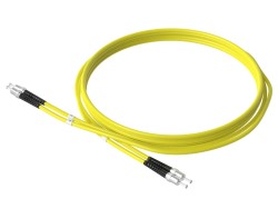 1m (3ft) ST UPC to ST UPC Duplex OS2 Single Mode PVC (OFNR) 2.0mm Fiber Optic Patch Cable - 3
