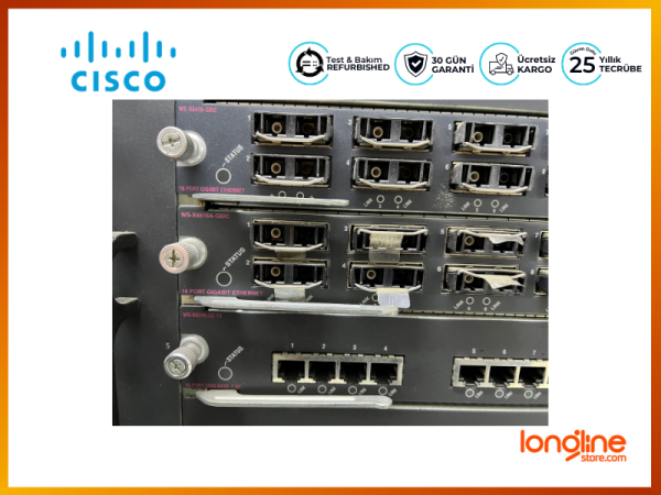 WS-C6509 WS-X6K-SUP-2GE WS-X6816GBİC WS-X6148-GE-TX - 4
