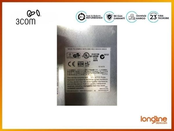 3COM 3C16478 BASELINE 2816 16-PORT 10/100/1000Base-T Switch