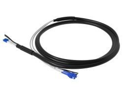 LONGLINE - 3m (10ft) LC UPC to SC UPC Duplex OS2 Single Mode 7.0mm LSZH FTTA Outdoor Fiber Patch Cable for Base Station