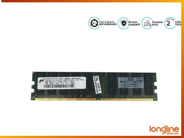 4GB 1X4GB 400MHZ PC23200 CL3 ECC REGISTERED DDR2 SDRAM