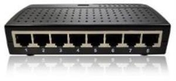 ENTEGRON - 8 Port 10/100M Fast Ethernet Switch Metal KASA