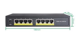 ENTEGRON - 8 Port Full Gigabit POE Switch 10/100/1000M - ENTDPS8208-4P (1)