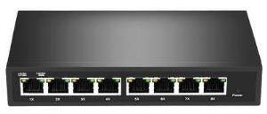 8P GigaBit Yönetilebilir POE Switch Metal kasa 8 port 10/100/1000 - 1