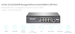 8P GigaBit Yönetilebilir Switch Metal kasa 8 port 10/100/1000 - ENTEGRON