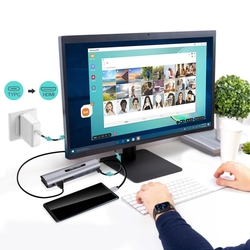 9in1 USB-C Dock Station Multiport Çok Girişli 4K HDMI VGA Dönüştürücü - 3