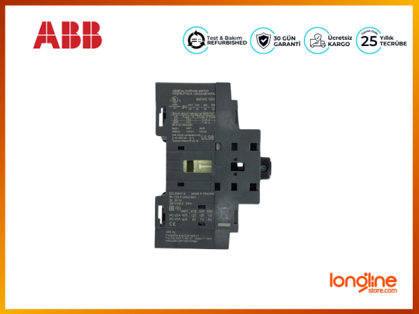 ABB OT125F3 125A 1SCA105033R1001 Non-fusible Switch Diconnector - 3