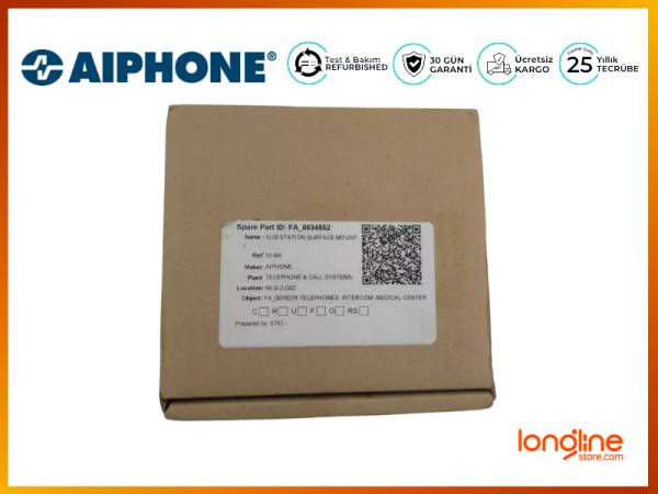 AIPHONE NI-BA Alt İstasyon Yüzeye Montaj - 2