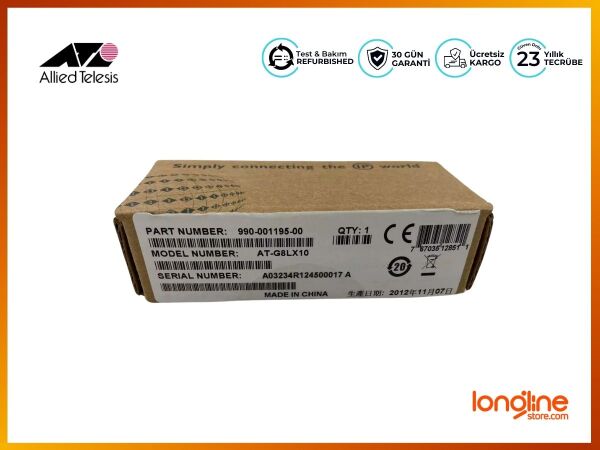Allied Telesyn AT-G8LX10 1000BASE-LX SMF 1310nm 10km GBIC Transceiver 990-001195 - 1