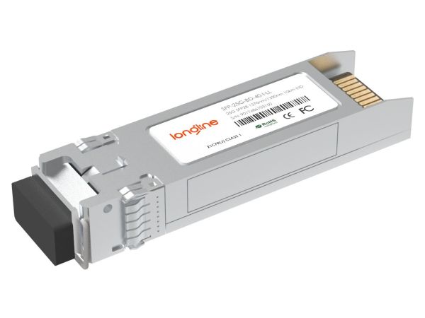 Arista Networks SFP-25G-BD-40-I Compatible 25GBASE SFP28 1310nm-TX/1270nm-RX 40km Industrial DOM Simplex LC SMF Optical Transceiver Module