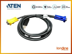 ATEN 2L-5202UP 1.8M VGA USB KVM KABLO 3 IN 1 SPHD - Thumbnail