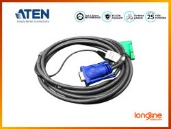 ATEN 2L-5203U 3M VGA USB KVM KABLO 3 IN 1 S KLAVYE/MOUSE/VIDEO - ATEN (1)
