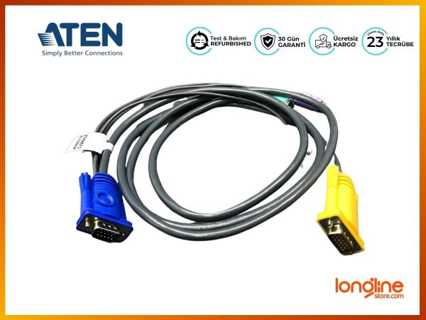 ATEN KVM Cable 2L-5302UP - PS/2 to USB Intelligent KVM Cable 6ft