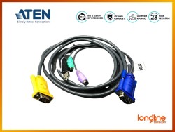 ATEN - ATEN KVM Cable 2L-5302UP - PS/2 to USB Intelligent KVM Cable 6ft (1)
