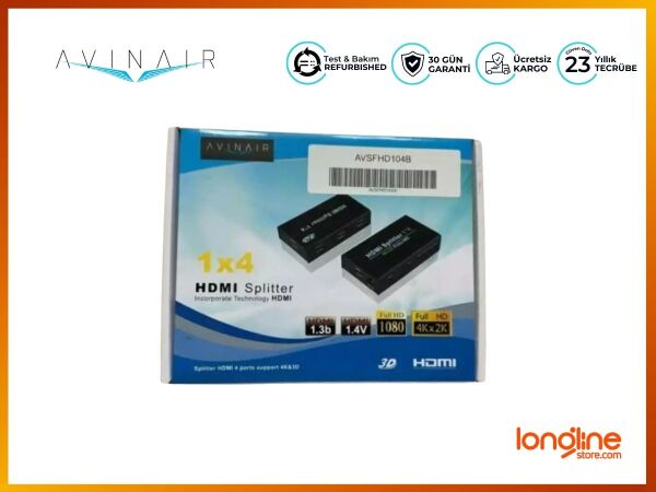 AVInAir AV-SF-HD104A Spitfire Pro 14 HDMI 1.3 Splitter (Black) AV-SF-HD104A - 1