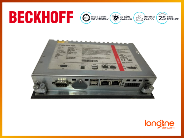 BECKHOFF CP6606-0001-0020 HMI BUILT-IN 7” 800X480 24V.DC PANEL PC TOUCH SCREEN - 4