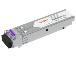 LONGLINE - Brocade E1MG-100BXD-20 Compatible 100BASE-BX BiDi SFP 1550nm-TX/1310nm-RX 20km DOM Simplex LC SMF Transceiver Module
