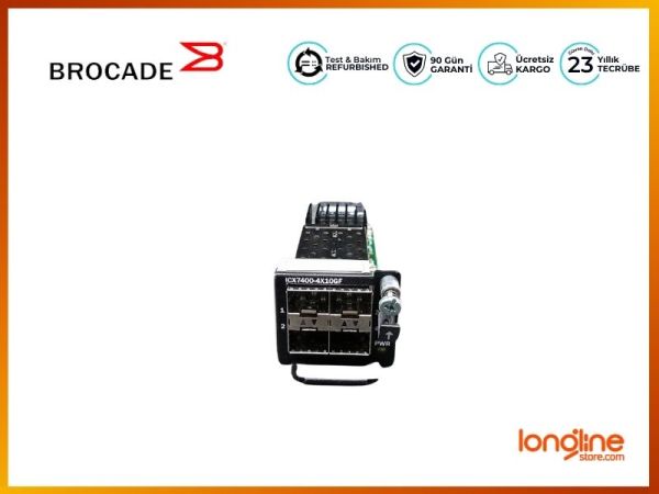 The ICX7400-4X10GF Brocade 4-Port 1/10 GBe SFP/SFP+ Module