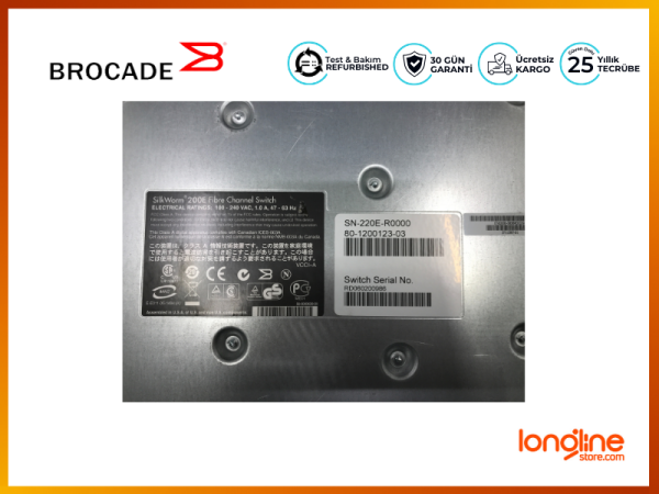 Brocade SilkWorm 200E XH195 16-Port Gigabit Managed Fiber Switch - 4