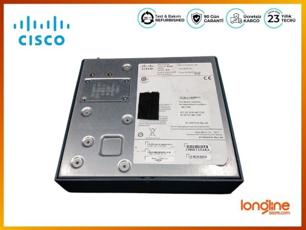 Cisco 819 1-Port 10/100 Wired Router (C819G-4G-A-K9) - 3