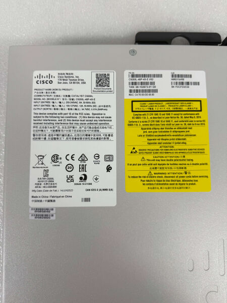 Cisco C9200L-48P-4X-E Catalyst 9200L 48-port PoE+, 4 x 10G, Network - 4
