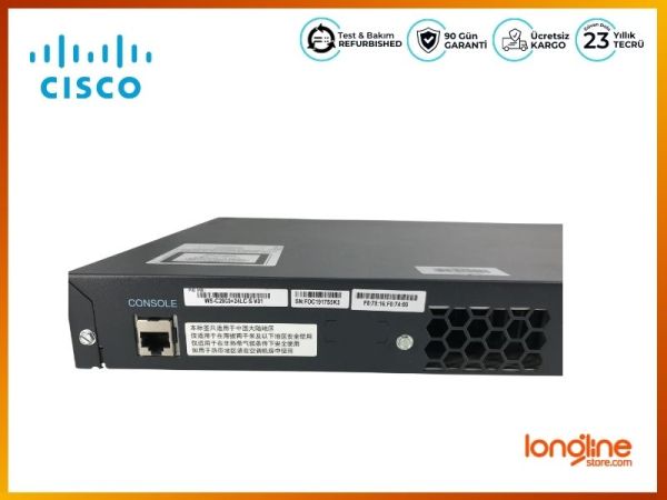 CISCO WS-C2960+24LC-S CATALYST 2960 PLUS POE-8 24-PORT SWITCH - 3
