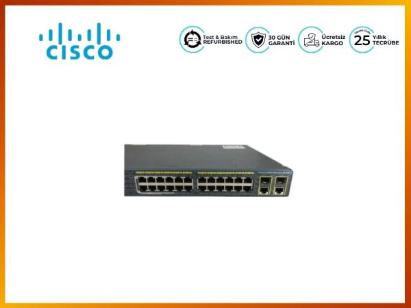 CISCO WS-C2960+24LC-S CATALYST 2960 PLUS POE-8 24-PORT SWITCH - 3