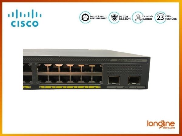 Cisco WS-C2960X-48FPD-L 2960X 48 port GIG Managed POE+ Switch - 4