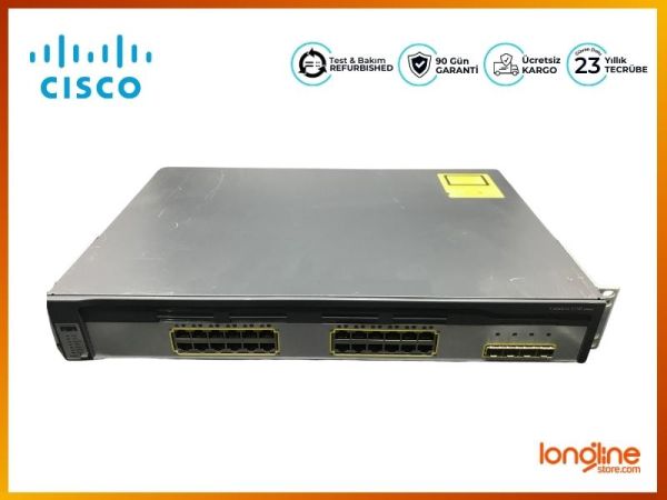 Cisco Catalyst 3750 WS-C3750G-24TS-S 24-Port Gigabit Switch