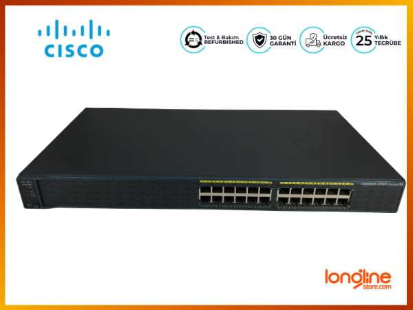 Cisco Catalyst WS-C2960-24-S 24 Port Fast Ethernet 10/100 Switch - 2