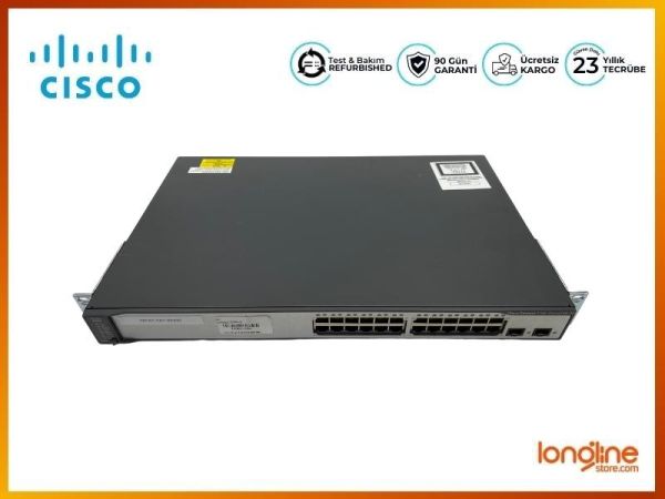 Cisco Catalyst WS-C3750V2-24PS-E 24-Port PoE + 2 SFP Switch