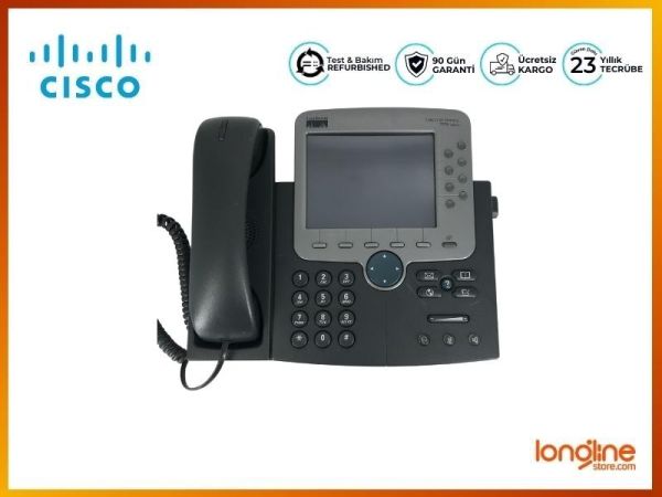 Cisco CP-7975G 8 Button Line VoIP Color LCD Touch Screen Phone - 1